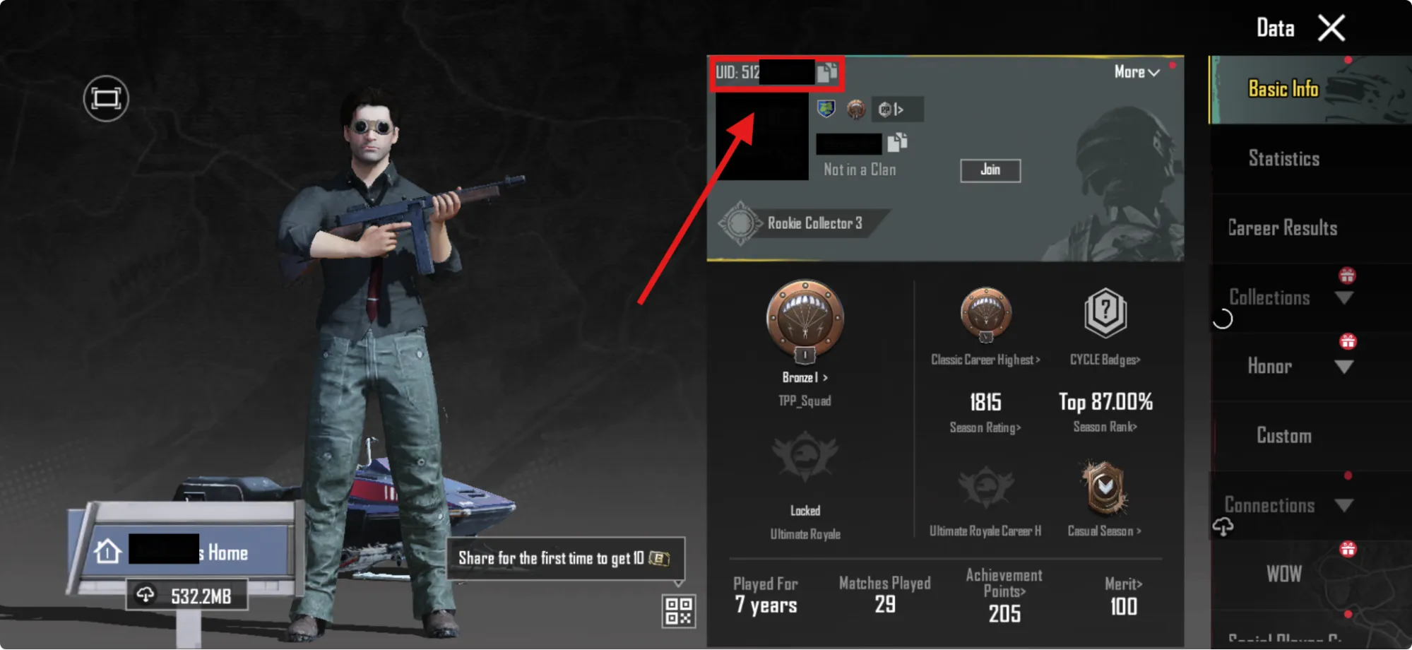 find your PUBG Mobile UID find your PUBG Mobile UID