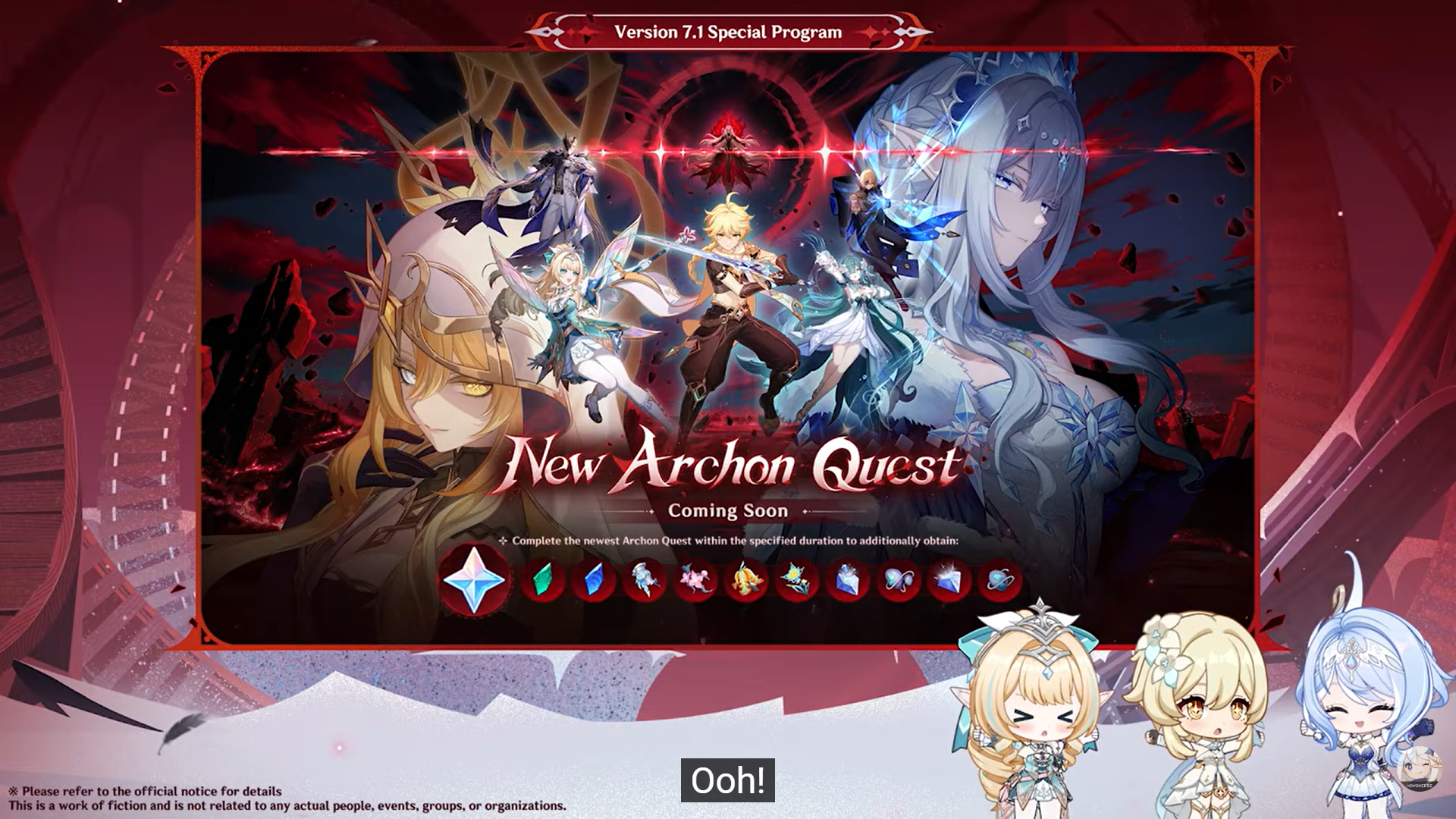Main Storyline Rewards