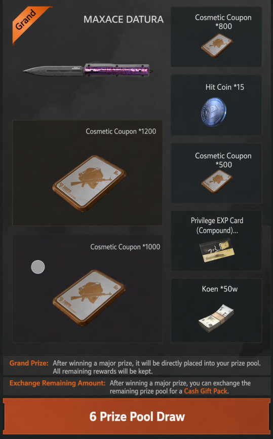 Draw Cost