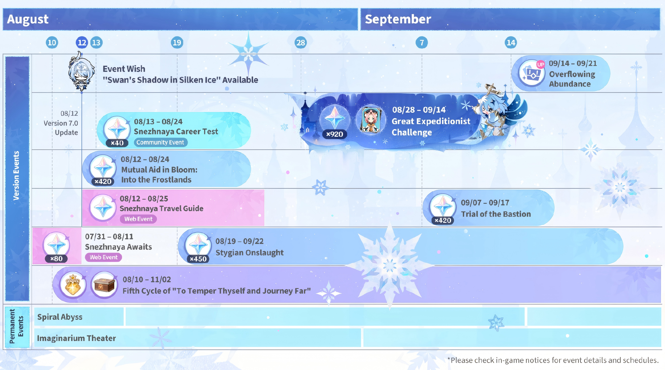 Event calendar