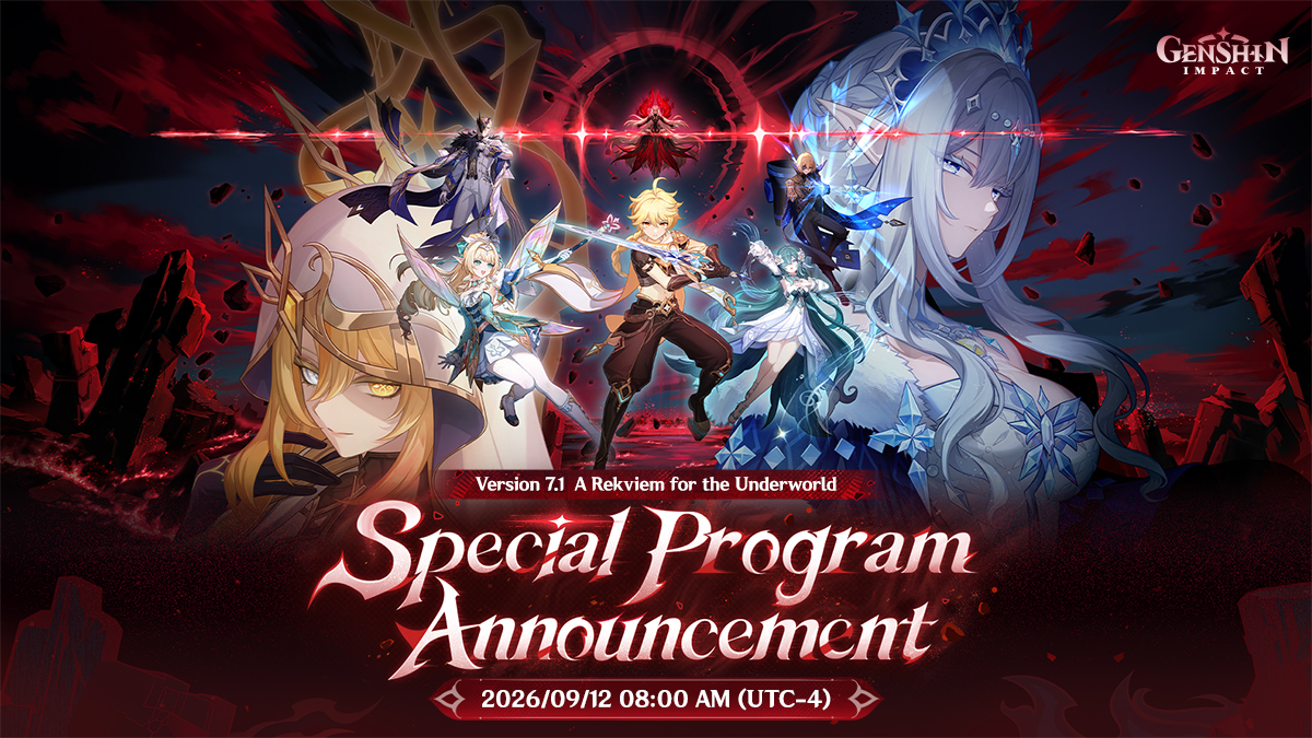 Genshin Impact Version 7.1 Special Program