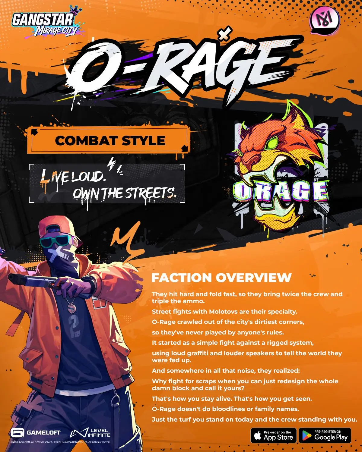 Gangstar Mirage City Faction Guide: O-Rage