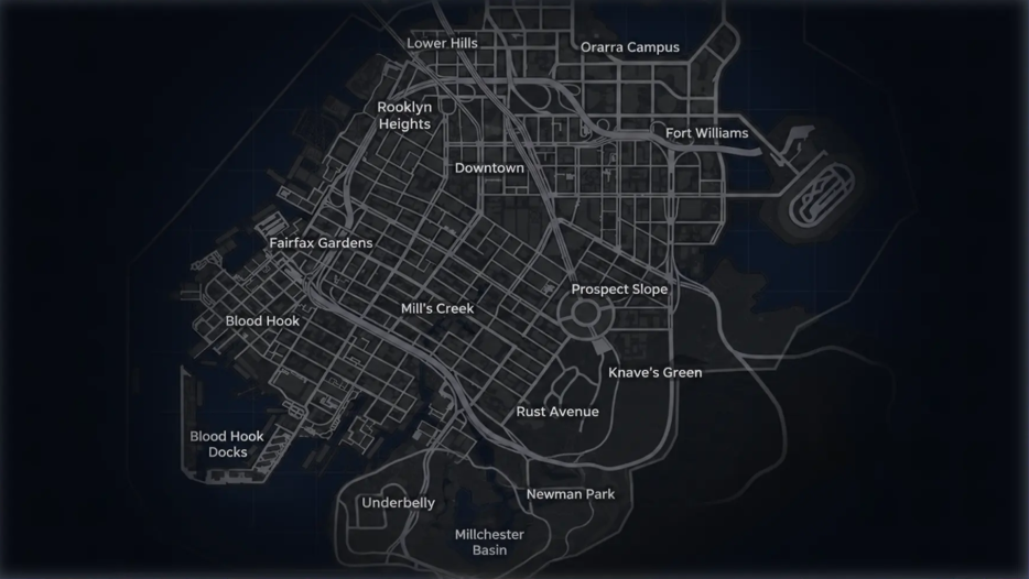 Gangstar Mirage City map