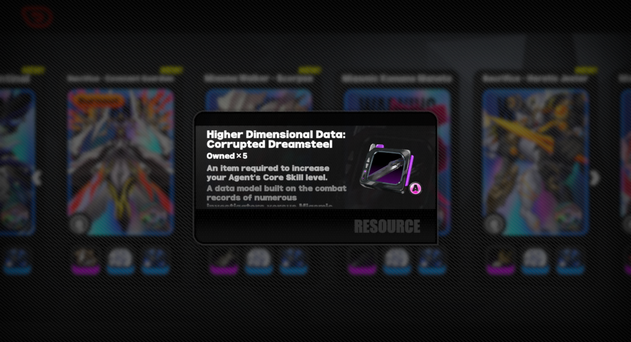 Higher Dimensional Data: Corrupted Dreamsteel
