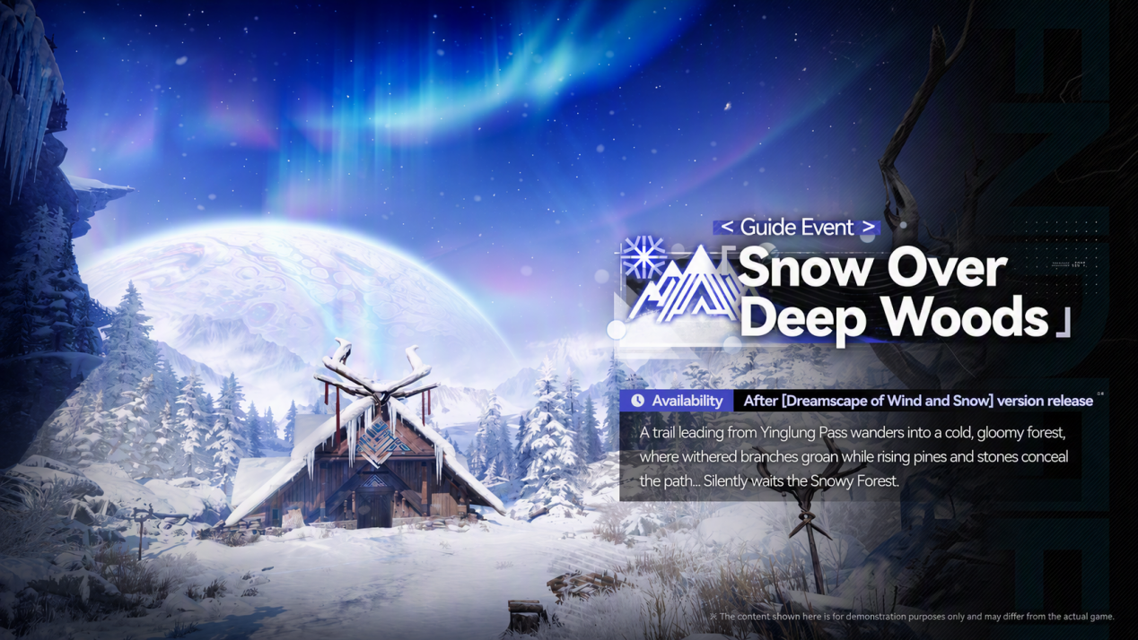 Snow Over Deep Woods