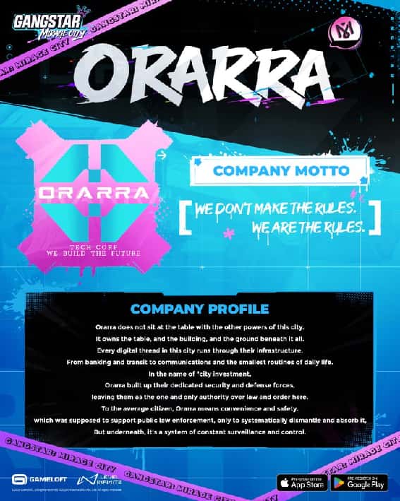 Gangstar Mirage City Faction Guide: Orarra