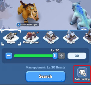 Whiteout Survival Defeat Nearby Beasts 