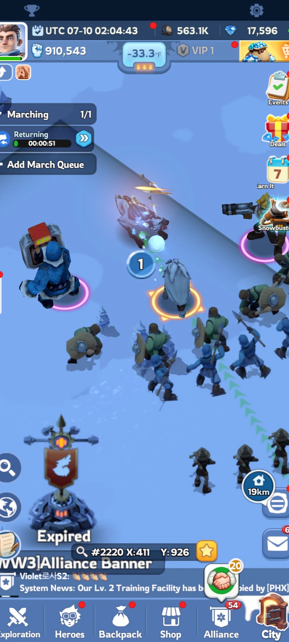 Whiteout Survival Defeat Nearby Beasts 