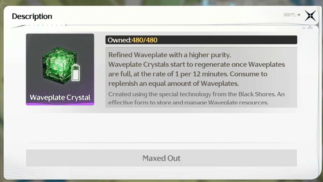 Wuthering Waves Waveplate crystal